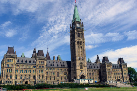 exterior of parliament hill building