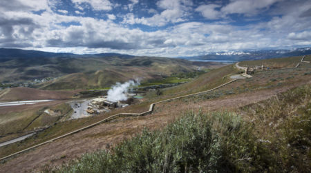 Geothermal power plant.
