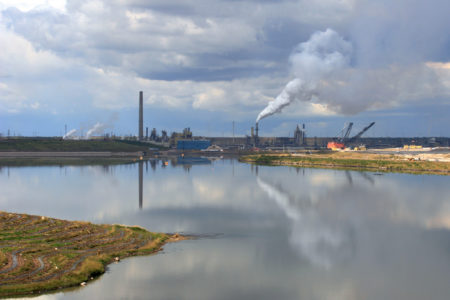 Oilsands tailings pond