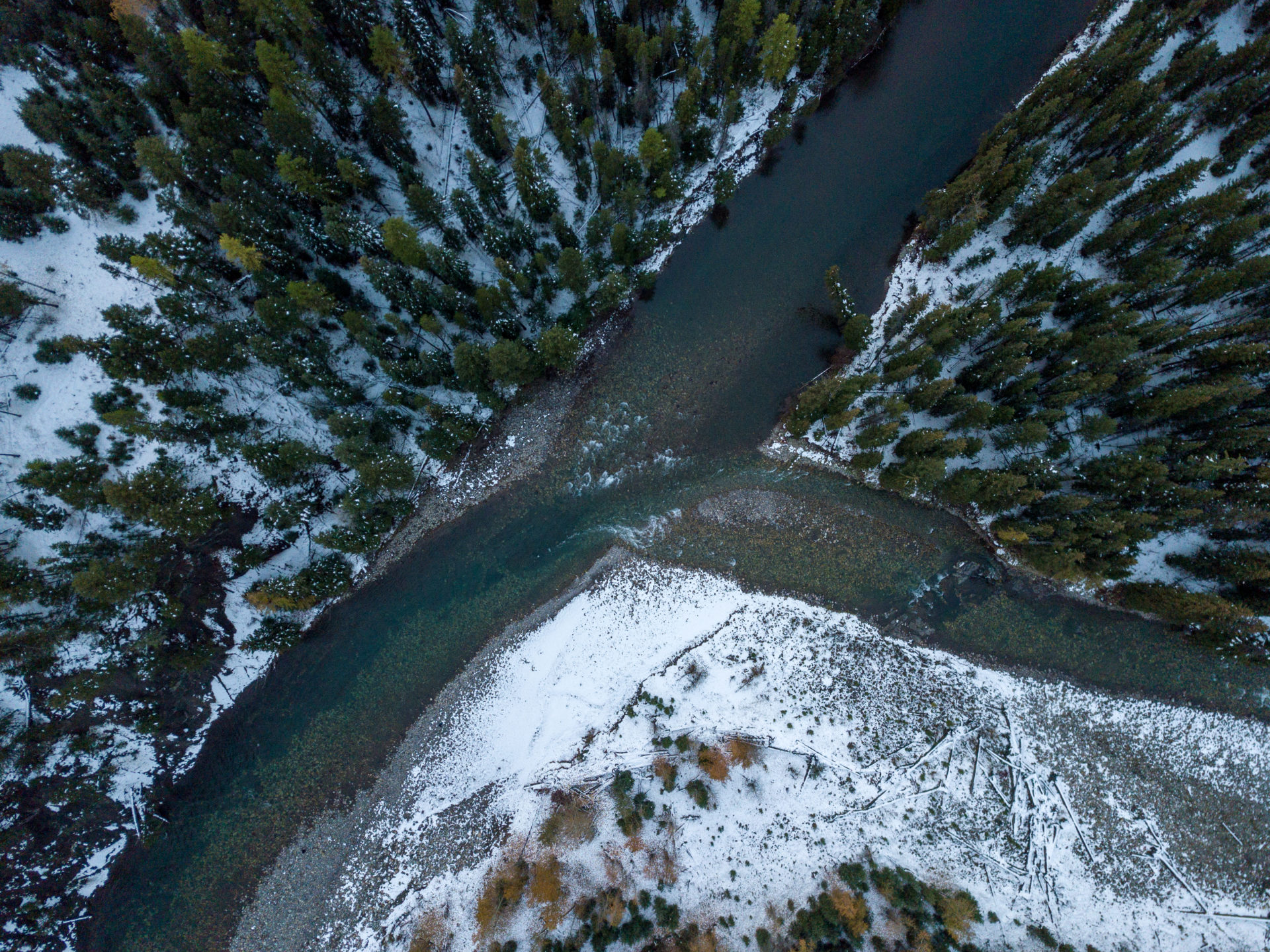 Elk Fording Rivers confluence