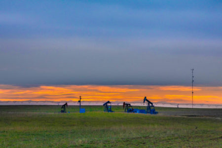 Oil wells in Alberta