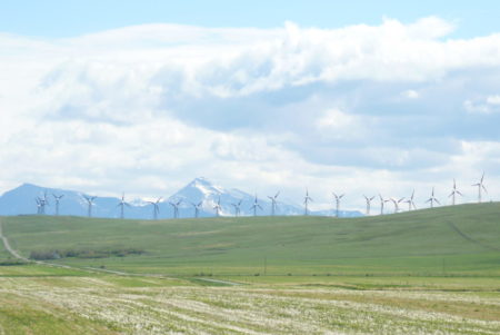 Wind turbines Alberta