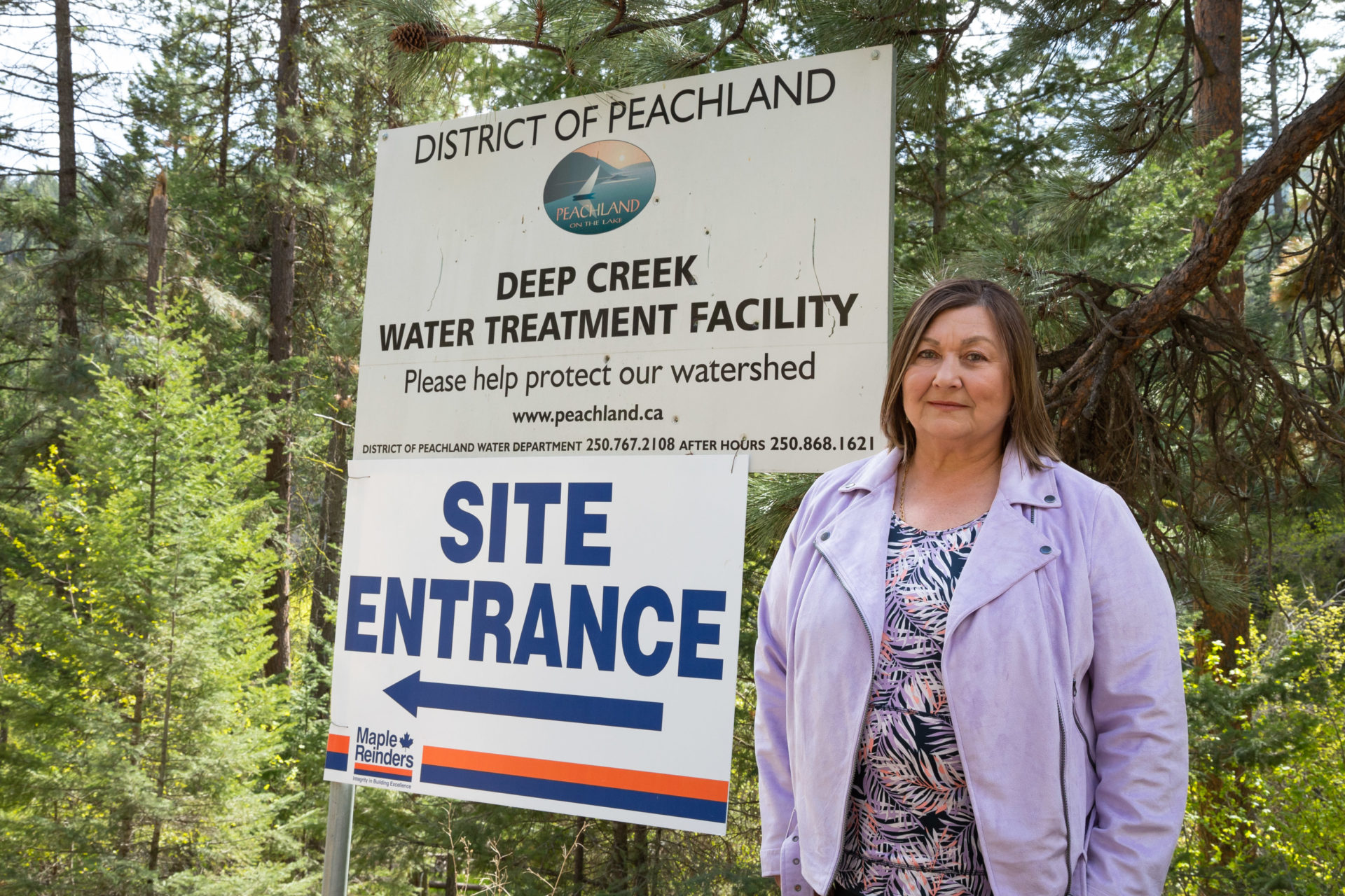 Taryn Skalbania, Deep Creek Water Treatment Plant located on McDougald Rd, Peachland, photo by Travis Oleniak