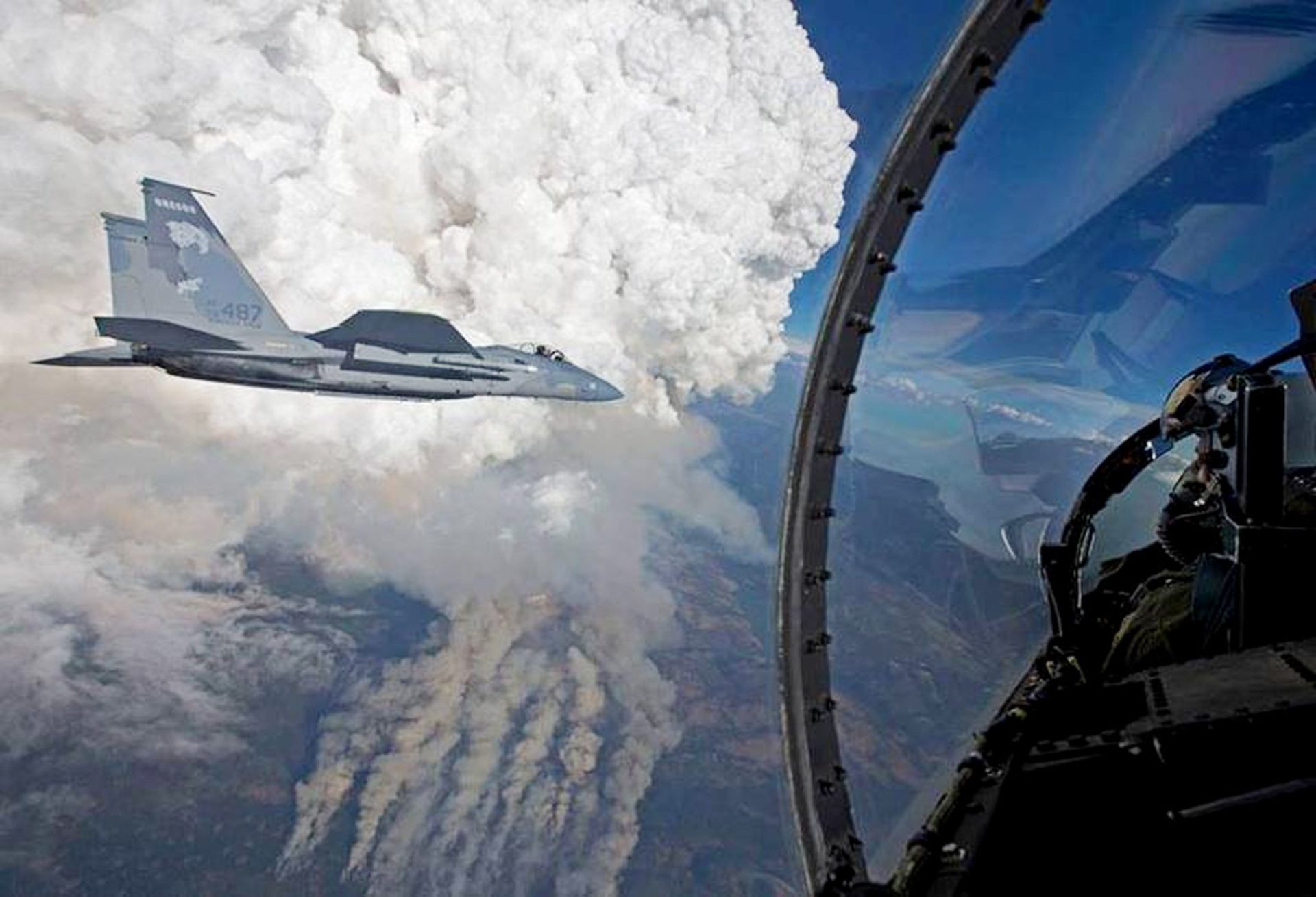 Oregon Gulch Fire Pyro Clouds
