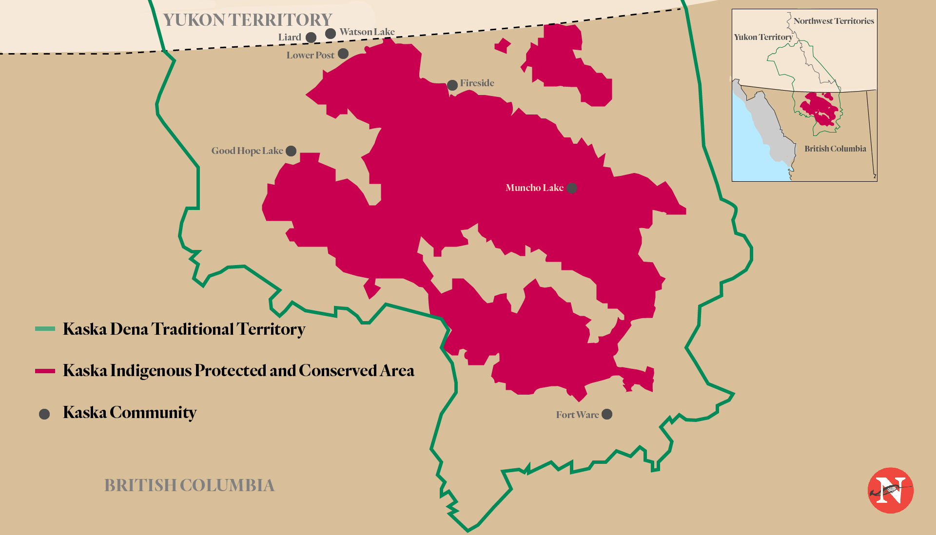 Kaska IPCA Area Map