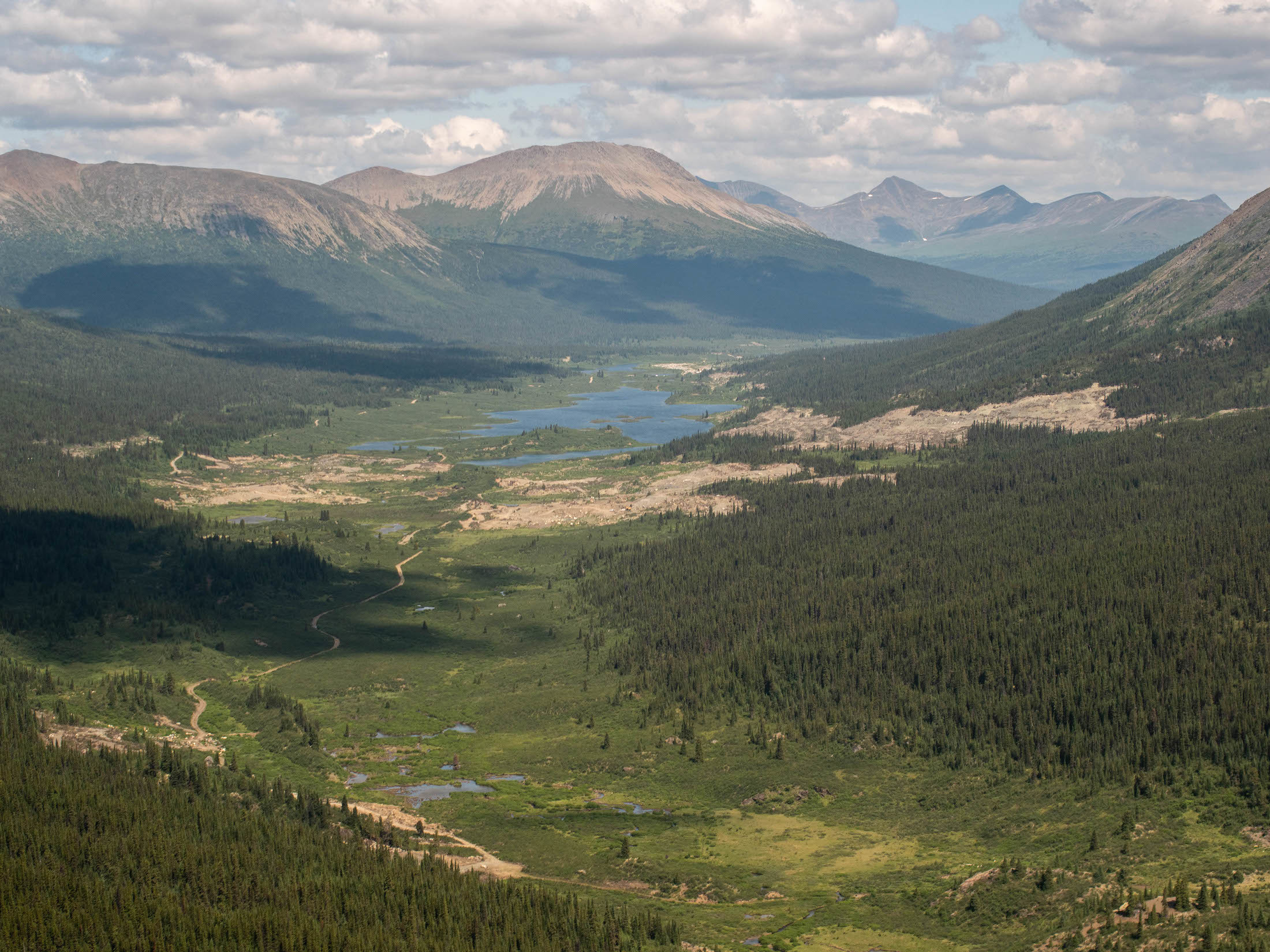 Jade placer mining Tahltan territory valley