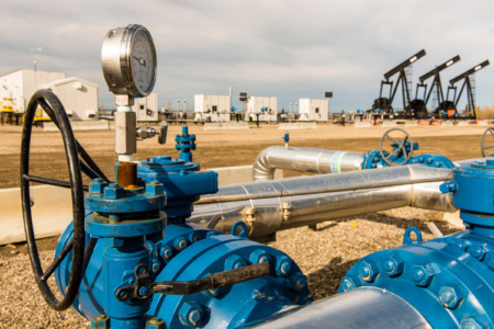 A Canadian Natural Resources Ltd. gas well