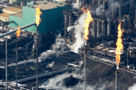 fire flares at suncor facility