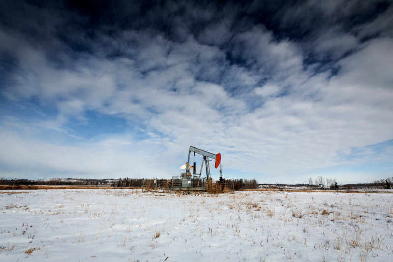 A Sequoia well site near Ponoka, Alta