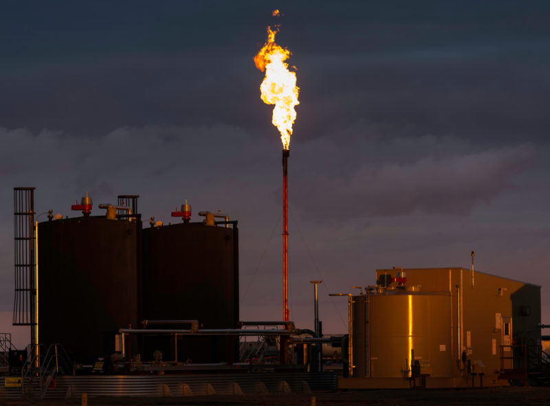 Flaring B.C. fracking LNG methane emissions