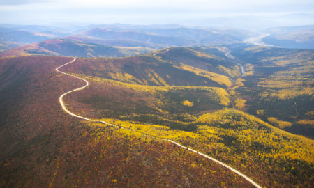 Road near Dawson City, Yukon