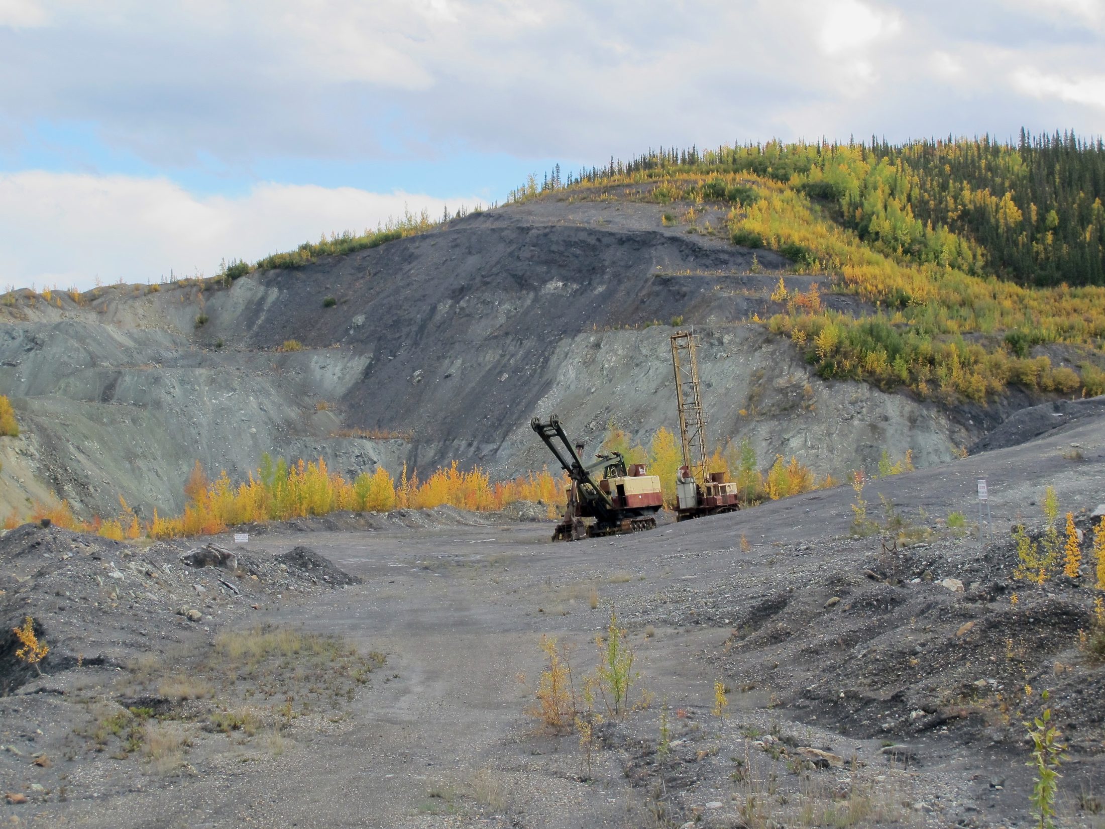 Equipment Clinton Creek mine Yukon