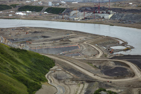 Site C dam construction
