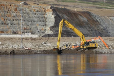 Site C dam construction