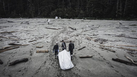 Dragging a bag, Clean Coast, Clean Waters Initiative