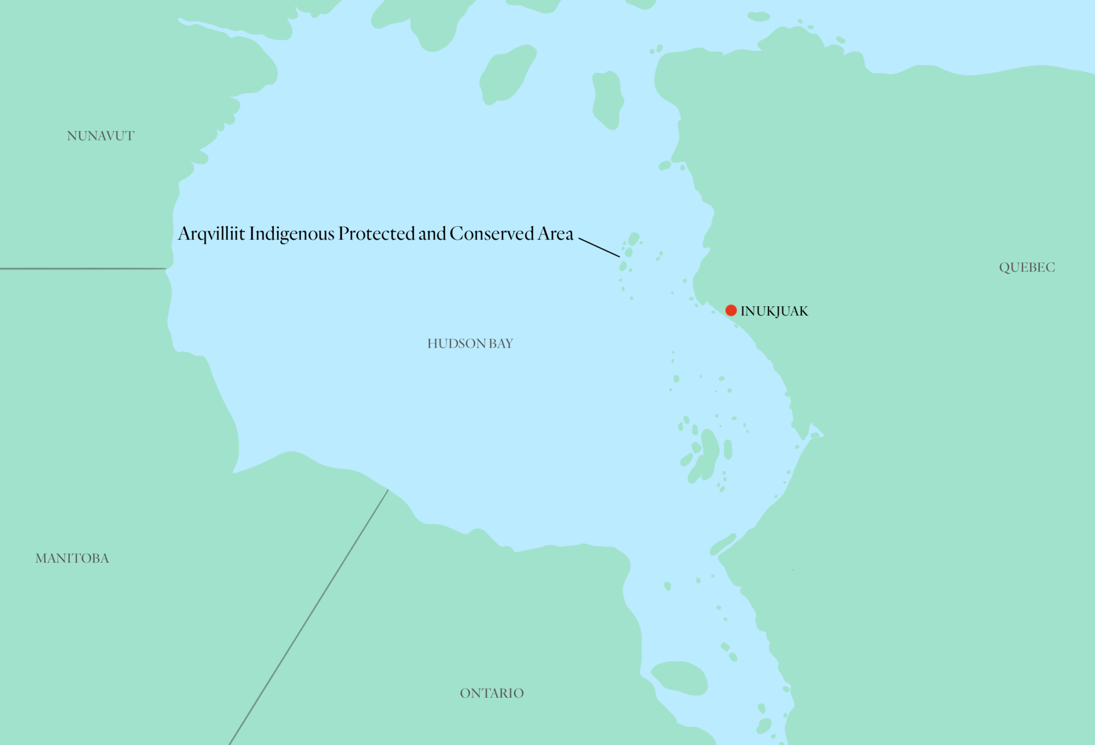 Arqviliitt Indigenous Protected and Conserved Area Map