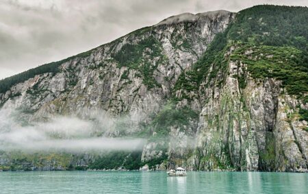 A boat on Taku River