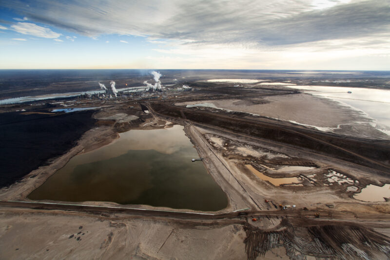 oils sands production from above
