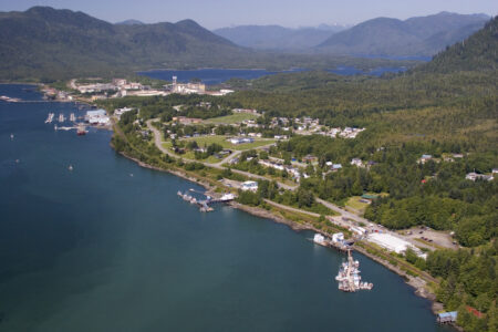 aerial view of Port Edward