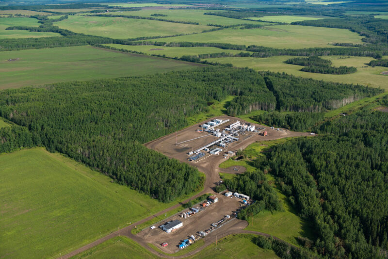 Oil and Gas Development in Montney formation on Blueberry First Nation territory