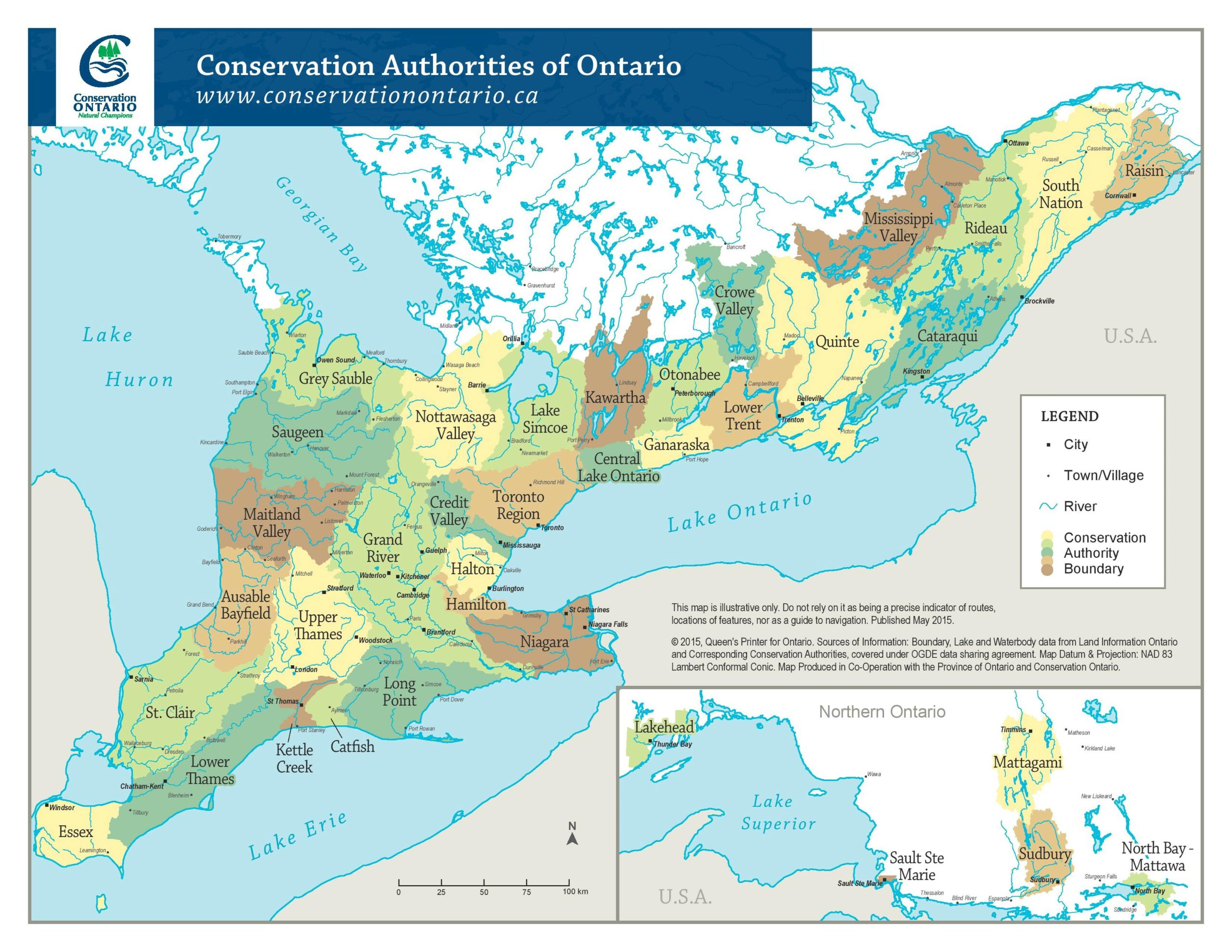 Conservation authorities map, Ontario, Doug Ford