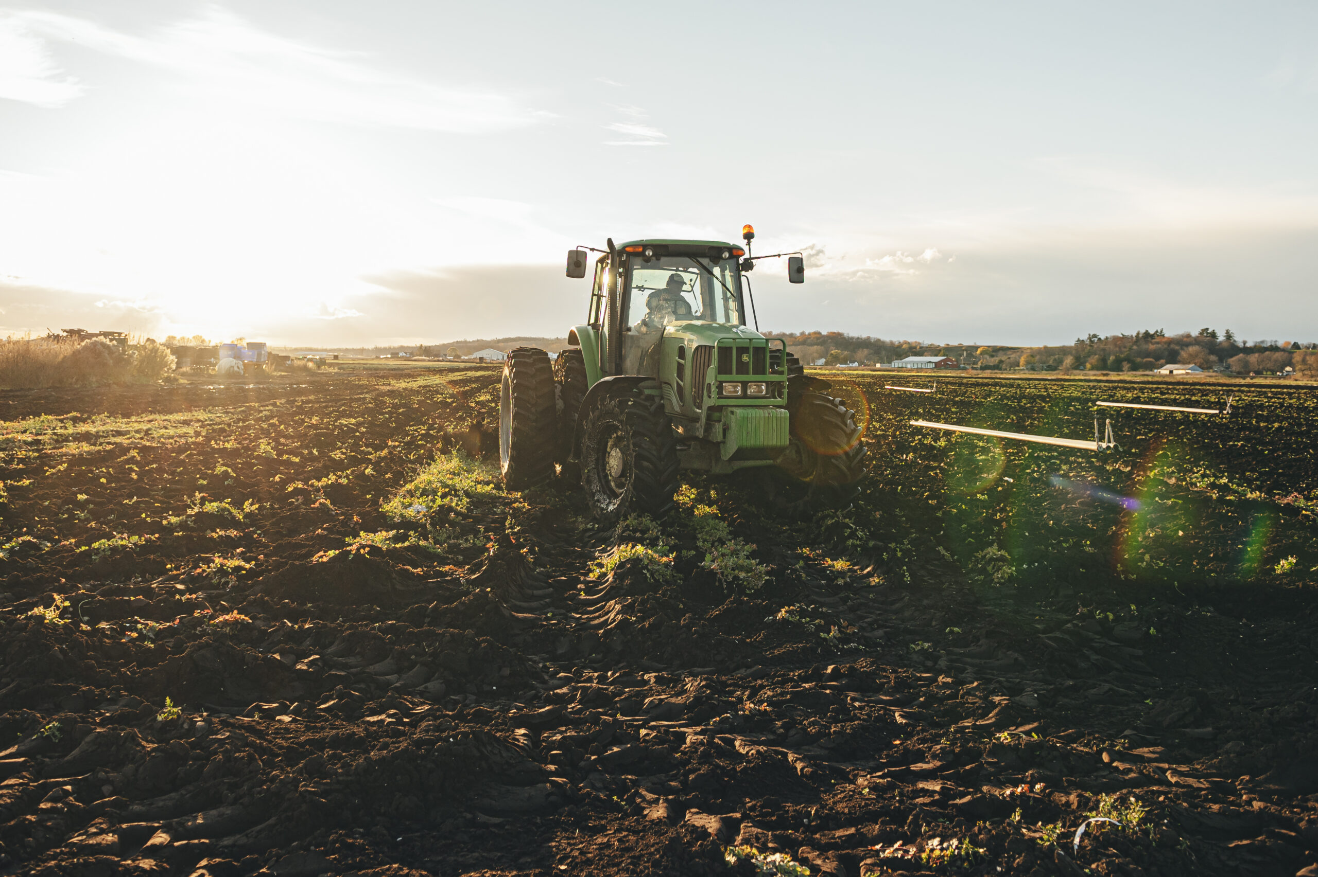 A photo of a tractor on farmlands in the Holland Marsh, in Ontario's Greenbelt region. Ontario election platforms include promises to expand the protected area.