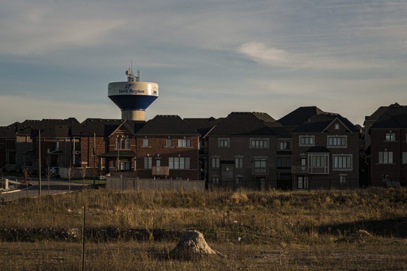 Subdivisions near Bradford-West Gwilimbury, Ont., are photographed on Wednesday, November 10, 2021.