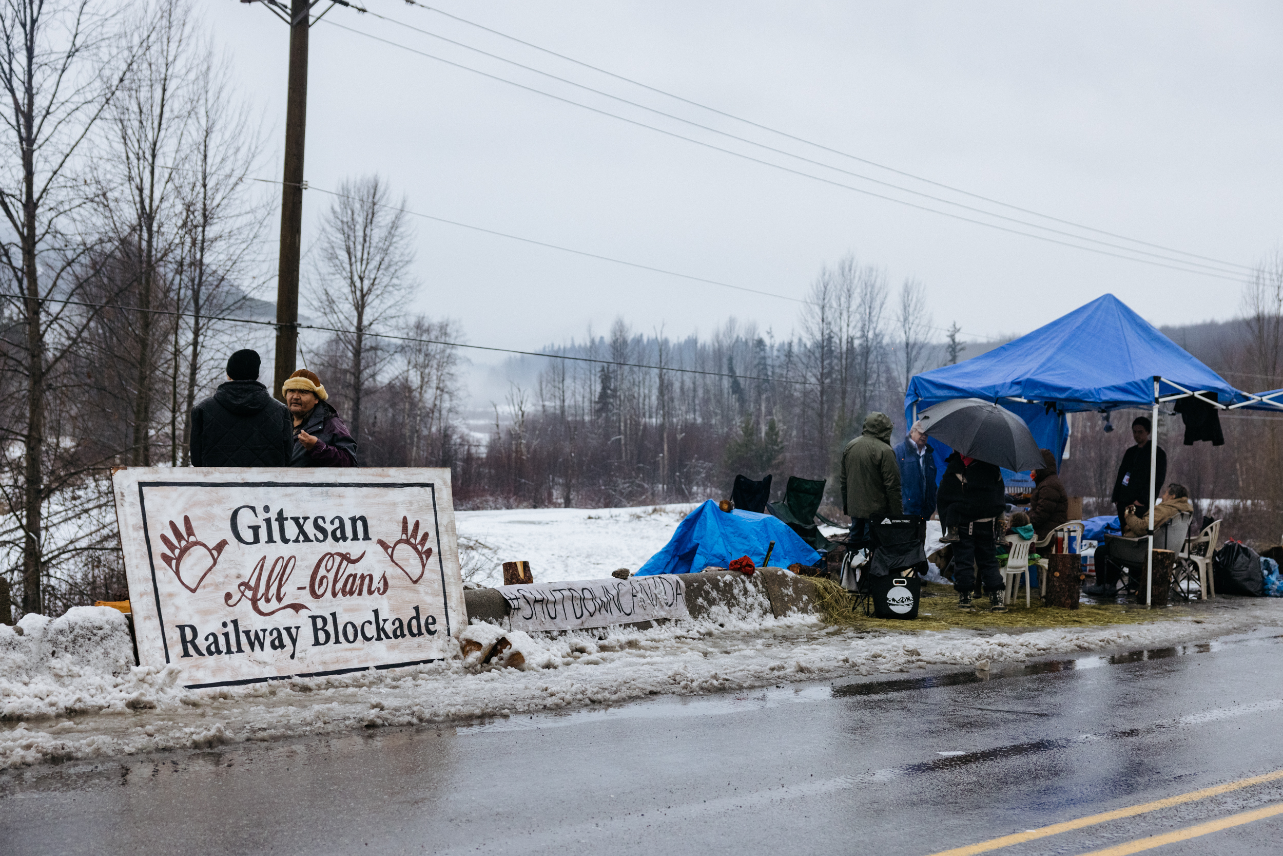 Gitxsan, railway blocade, Wet'suwet'en, B.C.