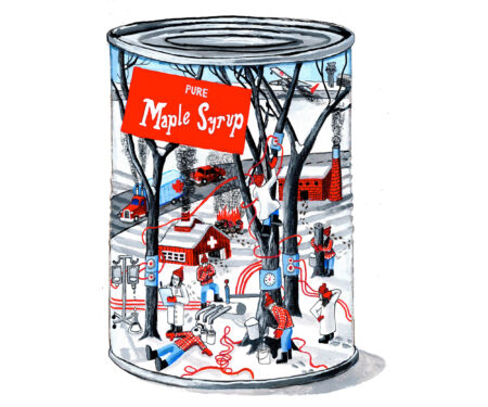 Canadian maple syrup can