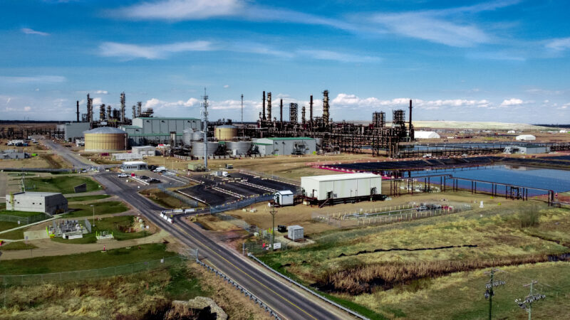 This image shows the Sturgeon refinery in Alberta.