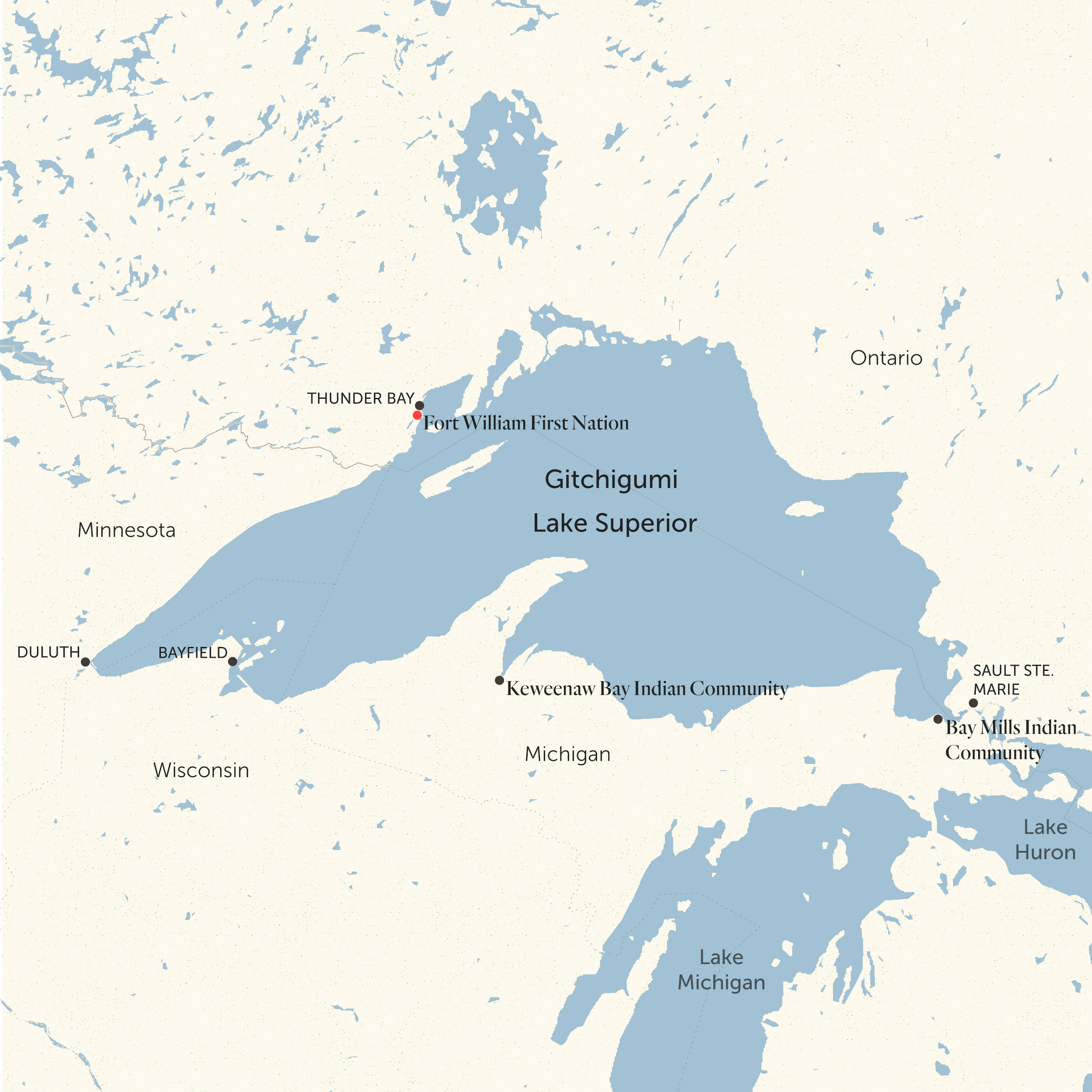 A Map of Gitchigumi / Lake Superior