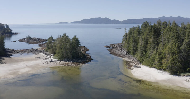 An island outside of Rivers Inlet is home to a cultural camp visited by Wuikinuxv people.