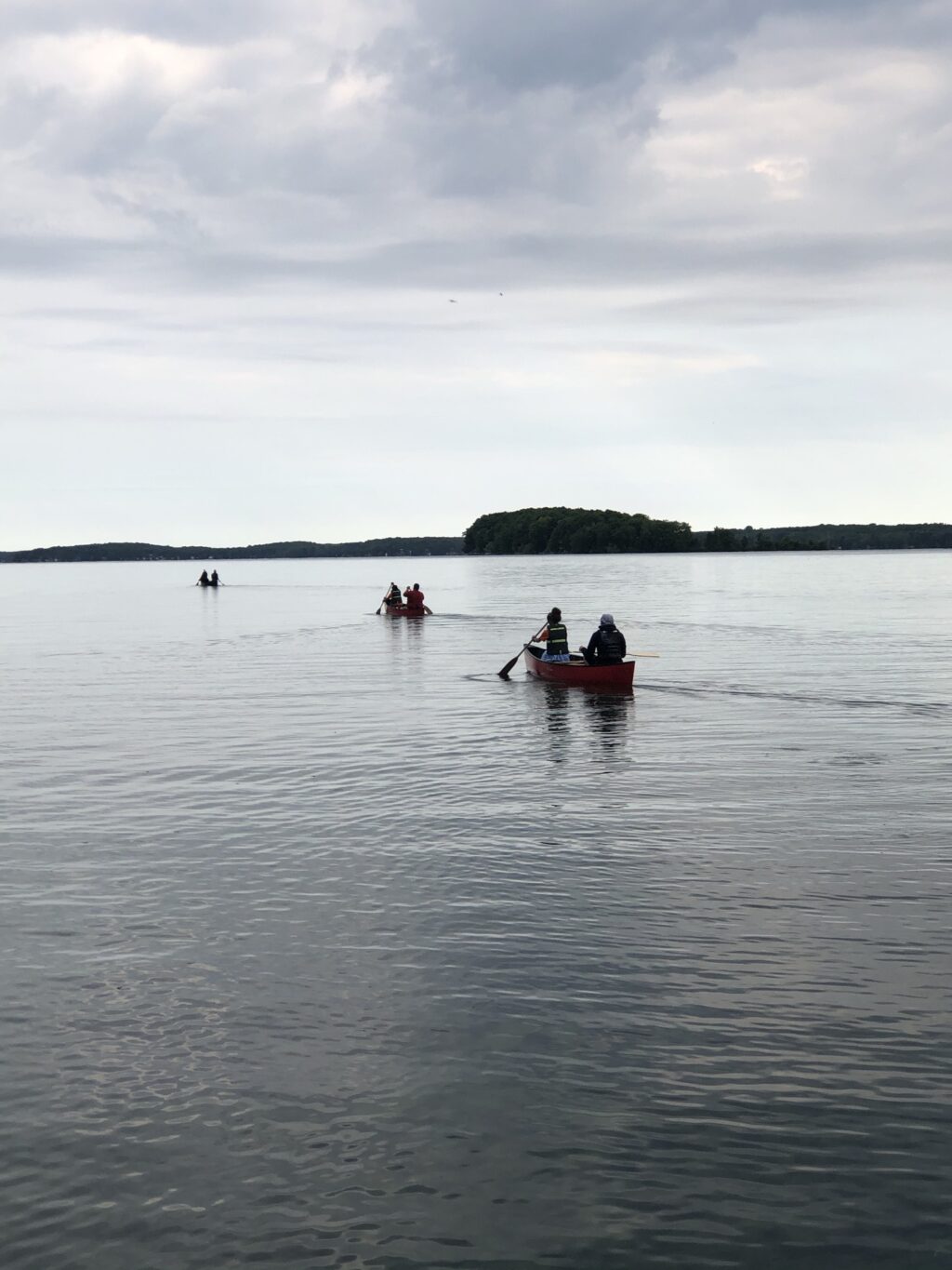 Conoeing on Lake Simcoe