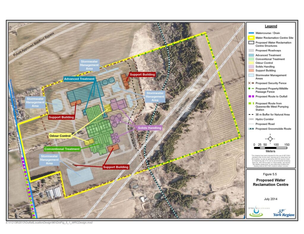 Upper York Sewage Solutions site plan