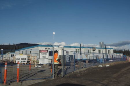Trailers at work camp 9-A near Houston, B.C.