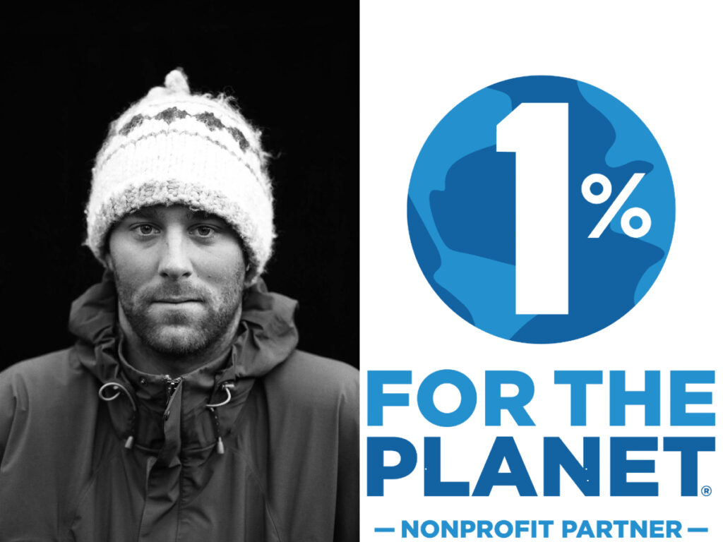 Jeremy Koreski and 1% for the Planet logo