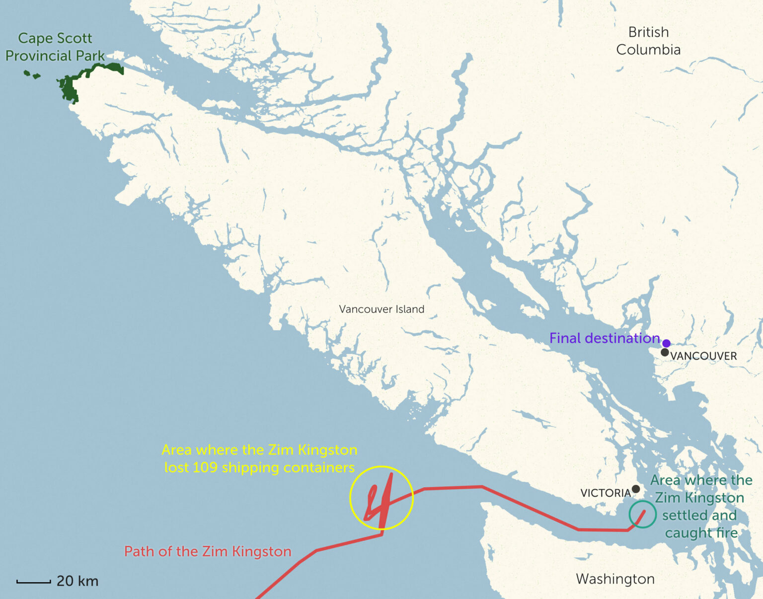 The Zim Kingston spill and the dangers of cargo in B.C. waters | The ...