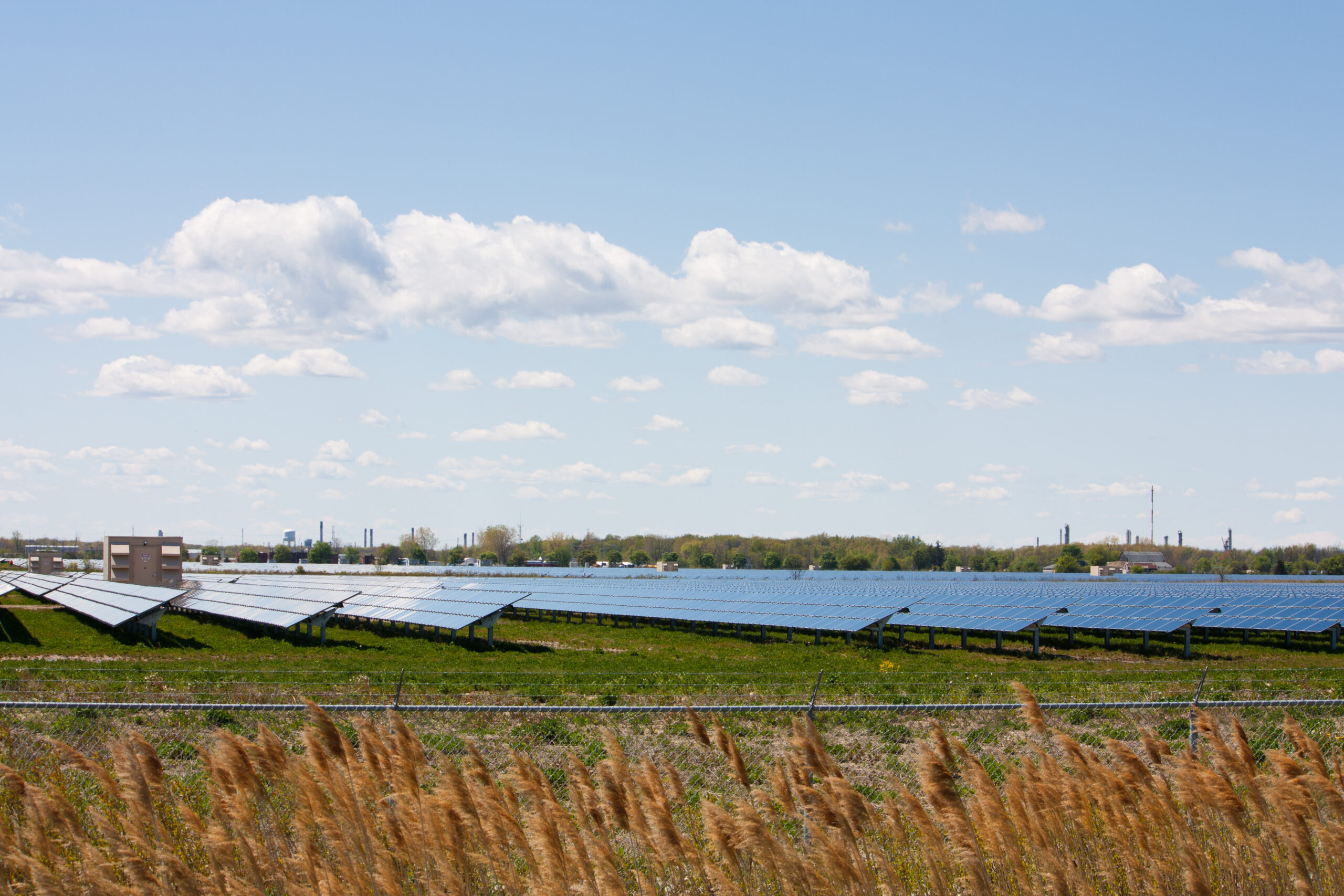 A solar farm in Sarnia, Ont.