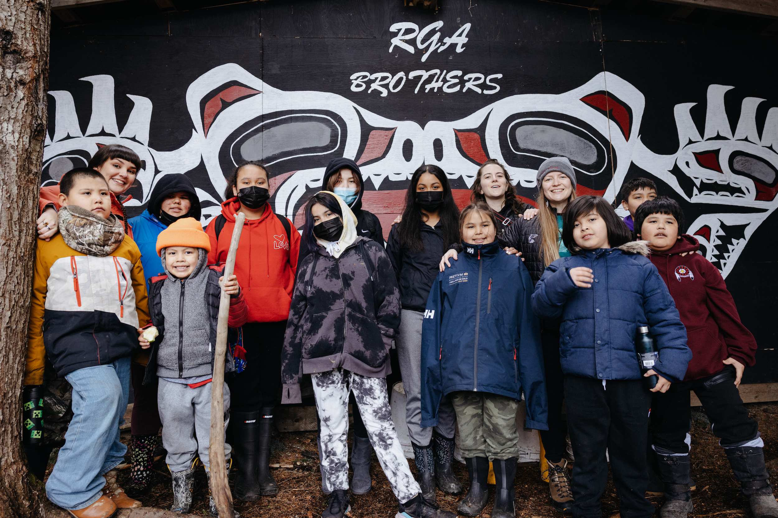 Oolichan science camp at Fishery Bay