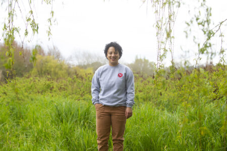 Francesca Fionda standing in a field