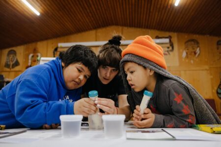 Water testing with Nisga'a youth