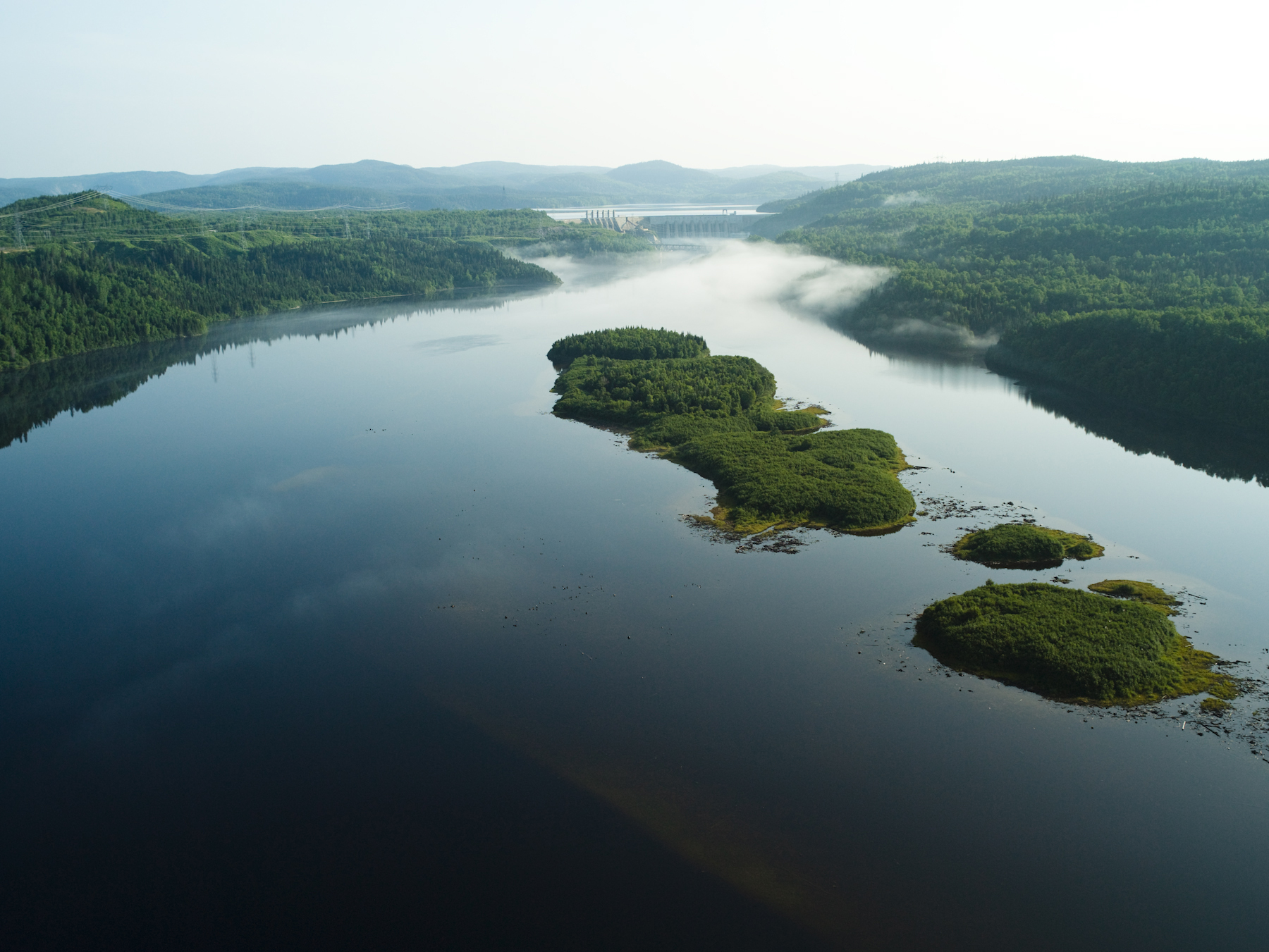 Hydro-Quebec's Jean-Lesage hydroelectric dam