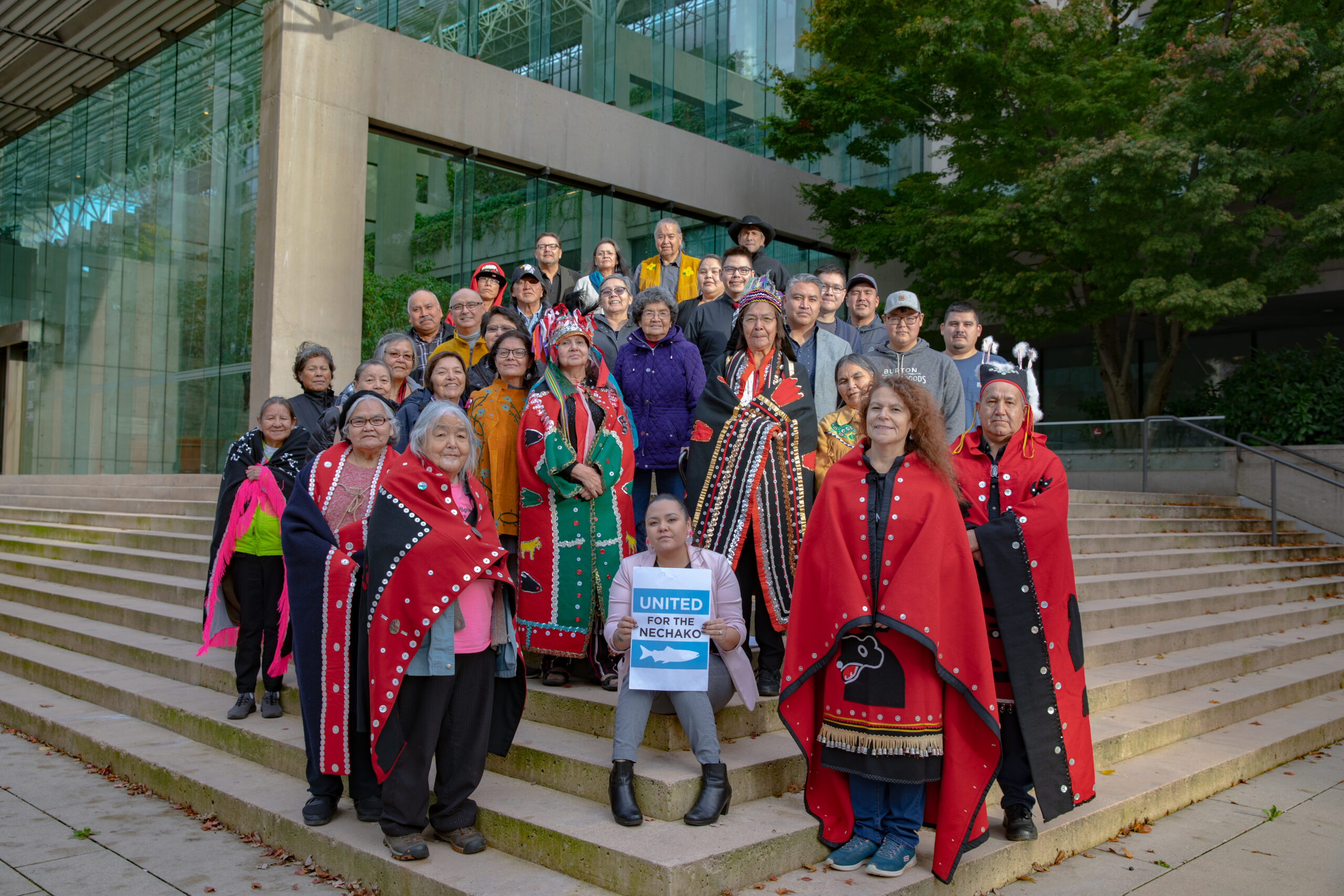 Saik'uz and Stellat'en First Nations members in Vancouver