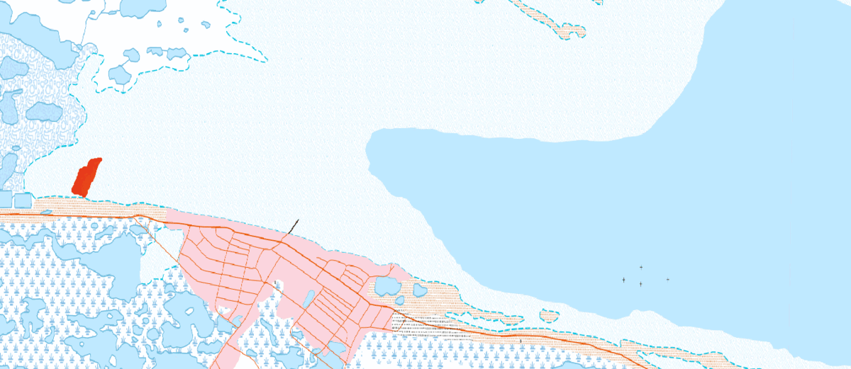 The community of Arviat’s mapping efforts in the waters directly in front of the hamlet spanned 12 days in the summer of 2021 and are represented in this animation. The shallowest areas, which emerge from the water at low tide, appear red, and the deepest waters—at least five metres deep—appear blue. Animation:  Julien Desrochers