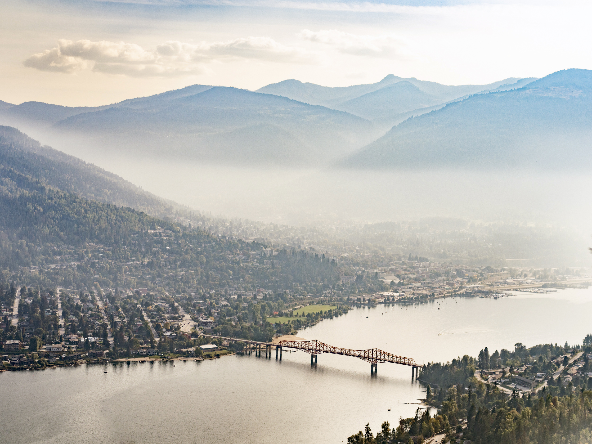 A view of Nelson, B.C. from the one-mile trail lookout. Photo: Kari Medig / The Narwhal