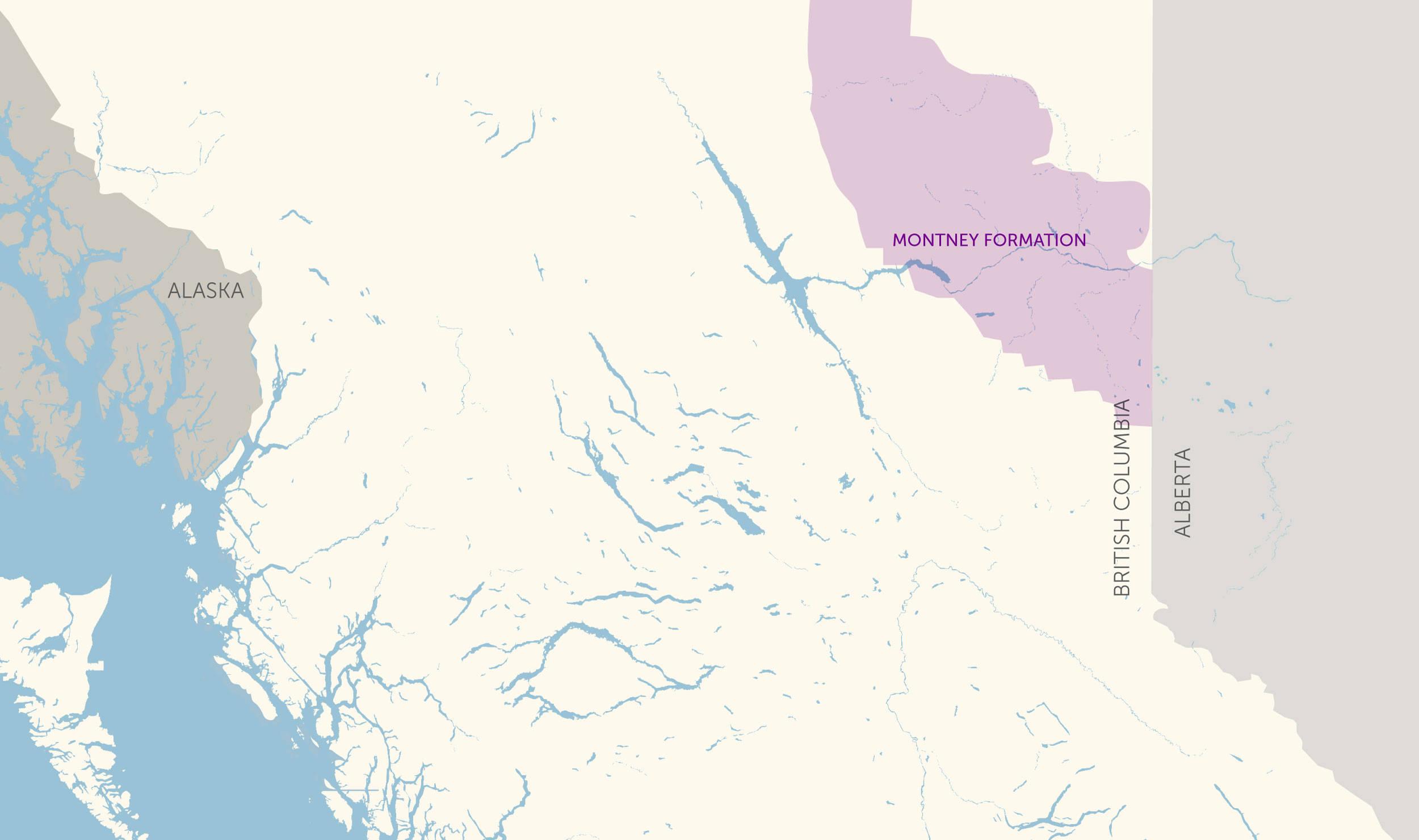 Map of northern B.C.