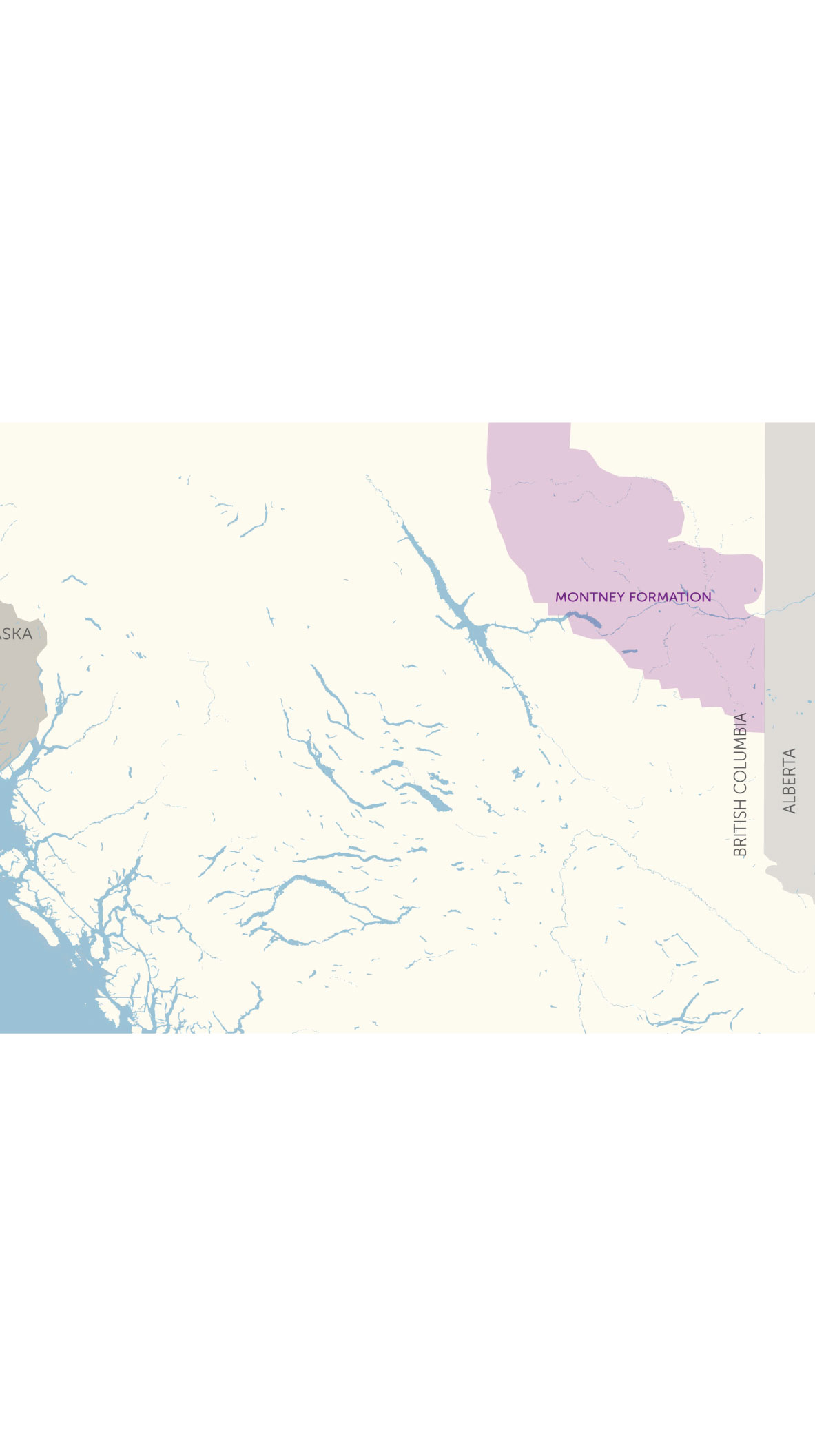 Map of northern B.C.