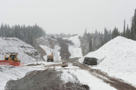 Coastal GasLink construction site