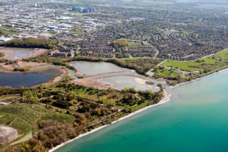 Aerial view of Duffins Creek