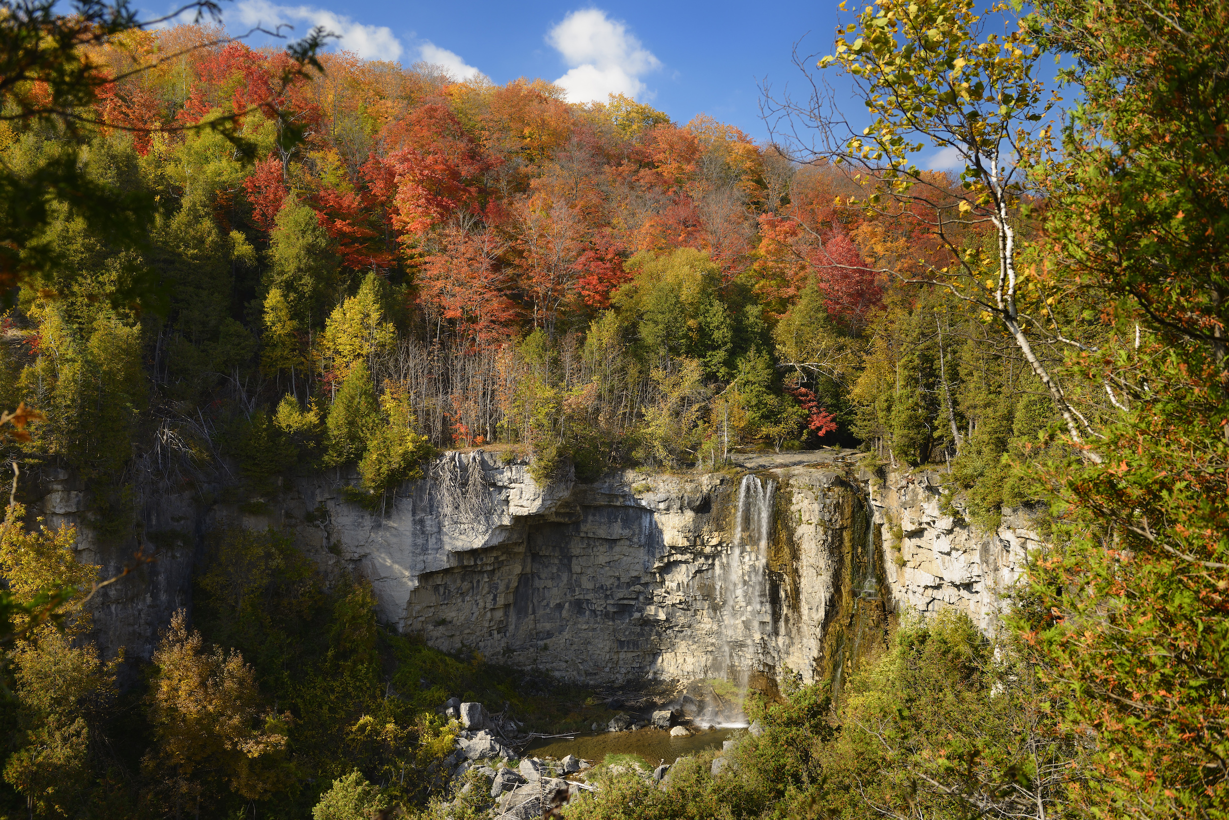 Eugenia Falls on the Beaver River in Ontario's Niagara Escarpment.